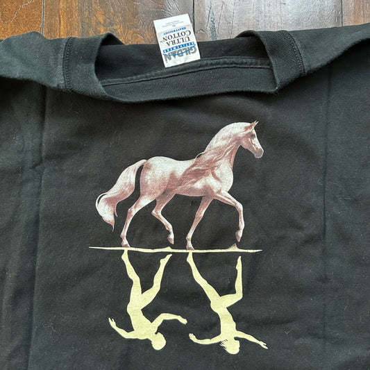 Cavalia Horses Rare Y2K Vintage T Shirt Black Rap Art Love Animals Music Band