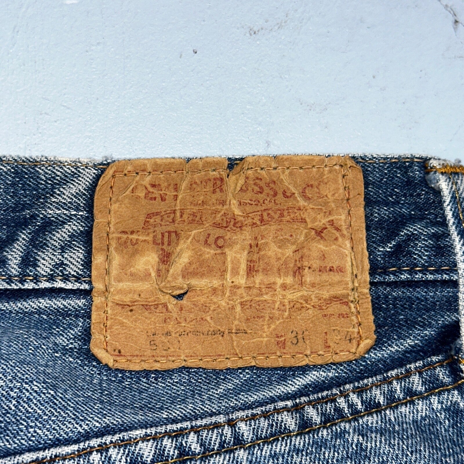 Levis 501 VTG 70s SS Redline Selvedge Jeans XX Thrashed 30x34 Act 28x29