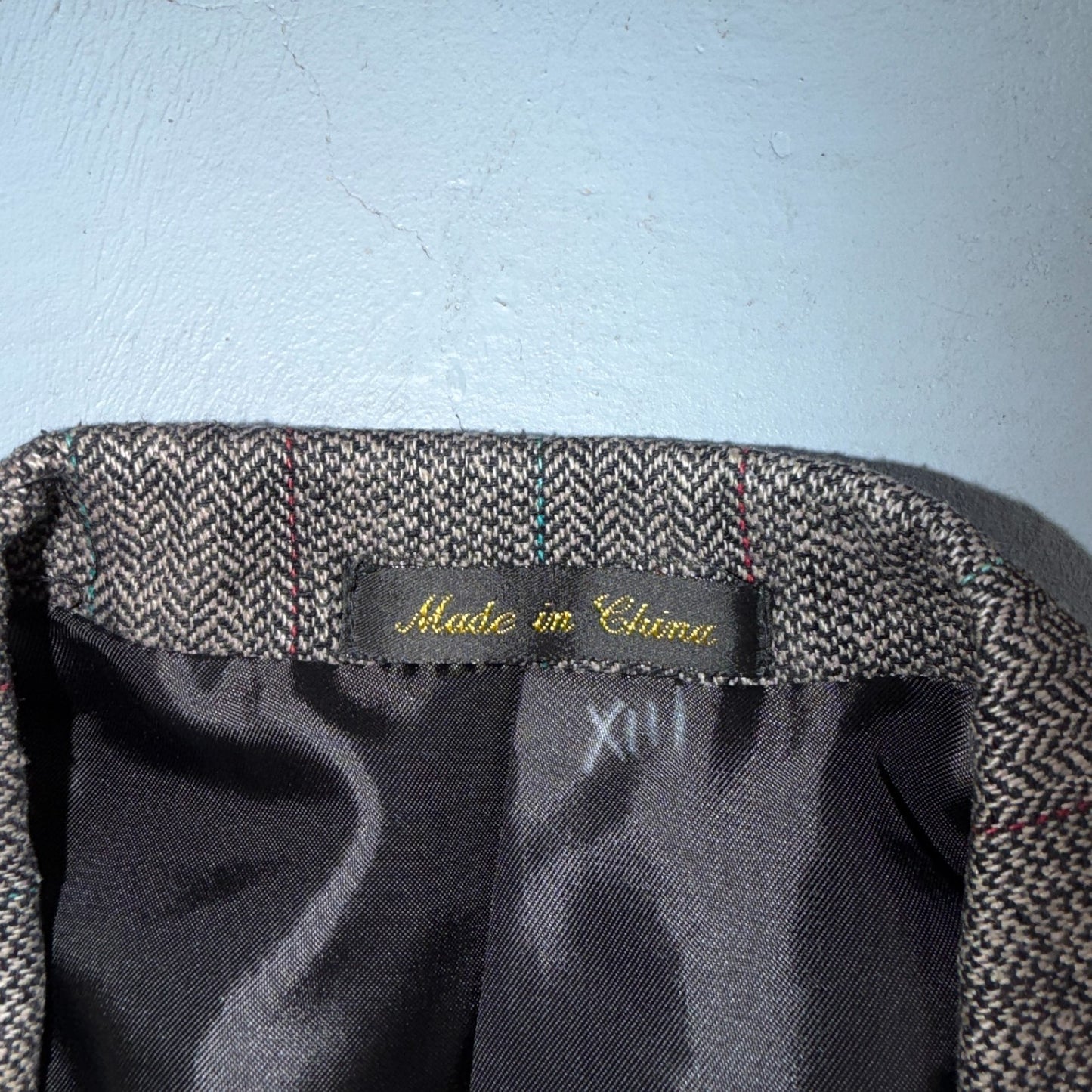 Vintage Circle S Dallas Texas Western Cowboy Blazer Jacket Mens 44L Silk Lining