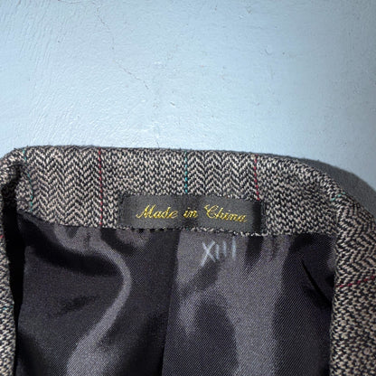 Vintage Circle S Dallas Texas Western Cowboy Blazer Jacket Mens 44L Silk Lining