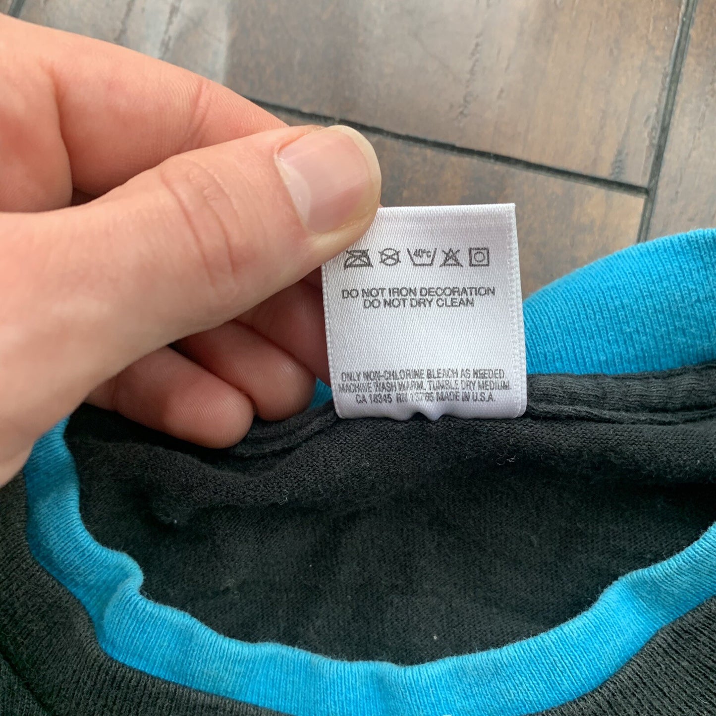 Camp High John Mayer Double Collar 90s Blank Black FOTL 90s Vintage T Shirt