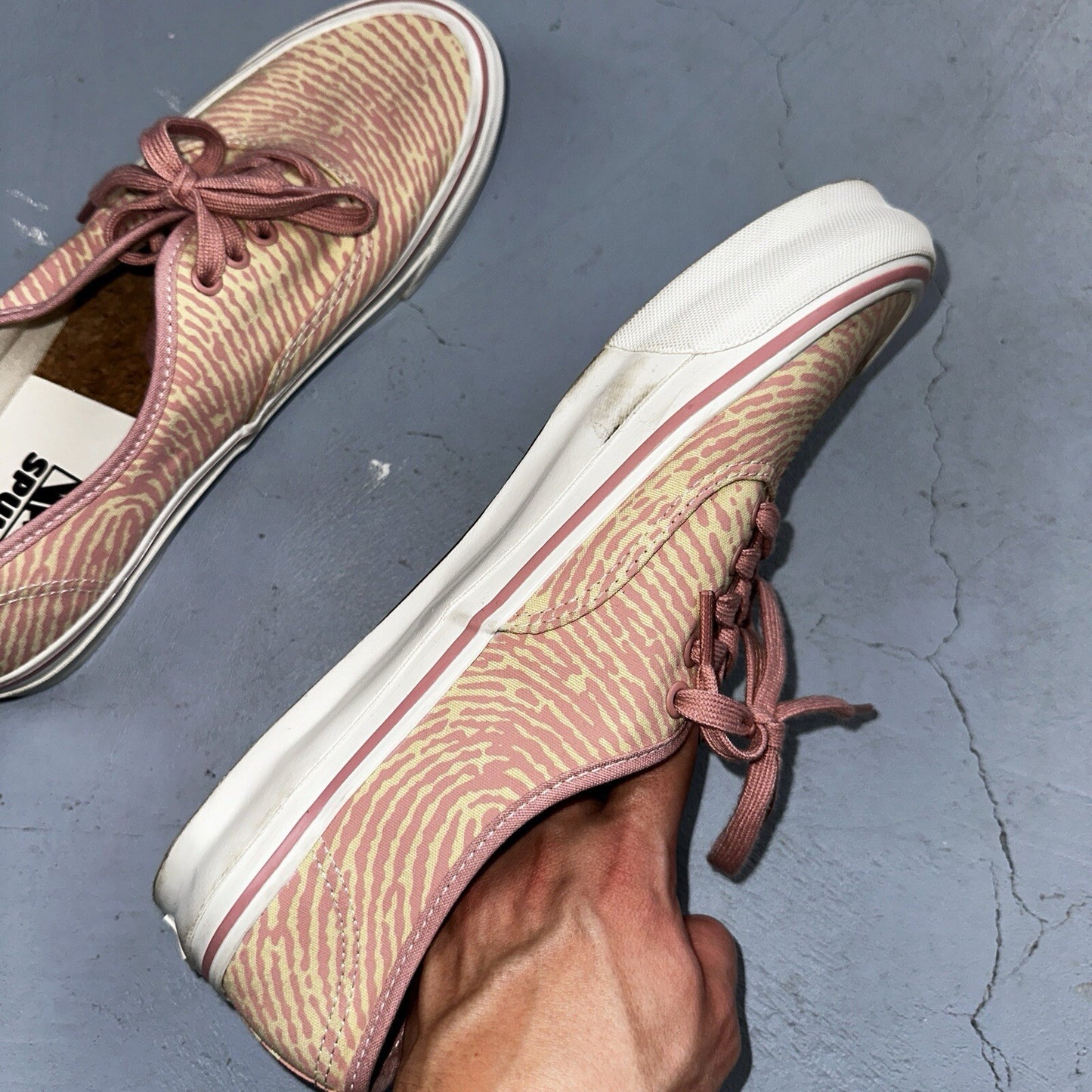 Vans Vault OG Authentic LX Salehe Bembury Spunge Peppercorn Size 12 Pink Tiger