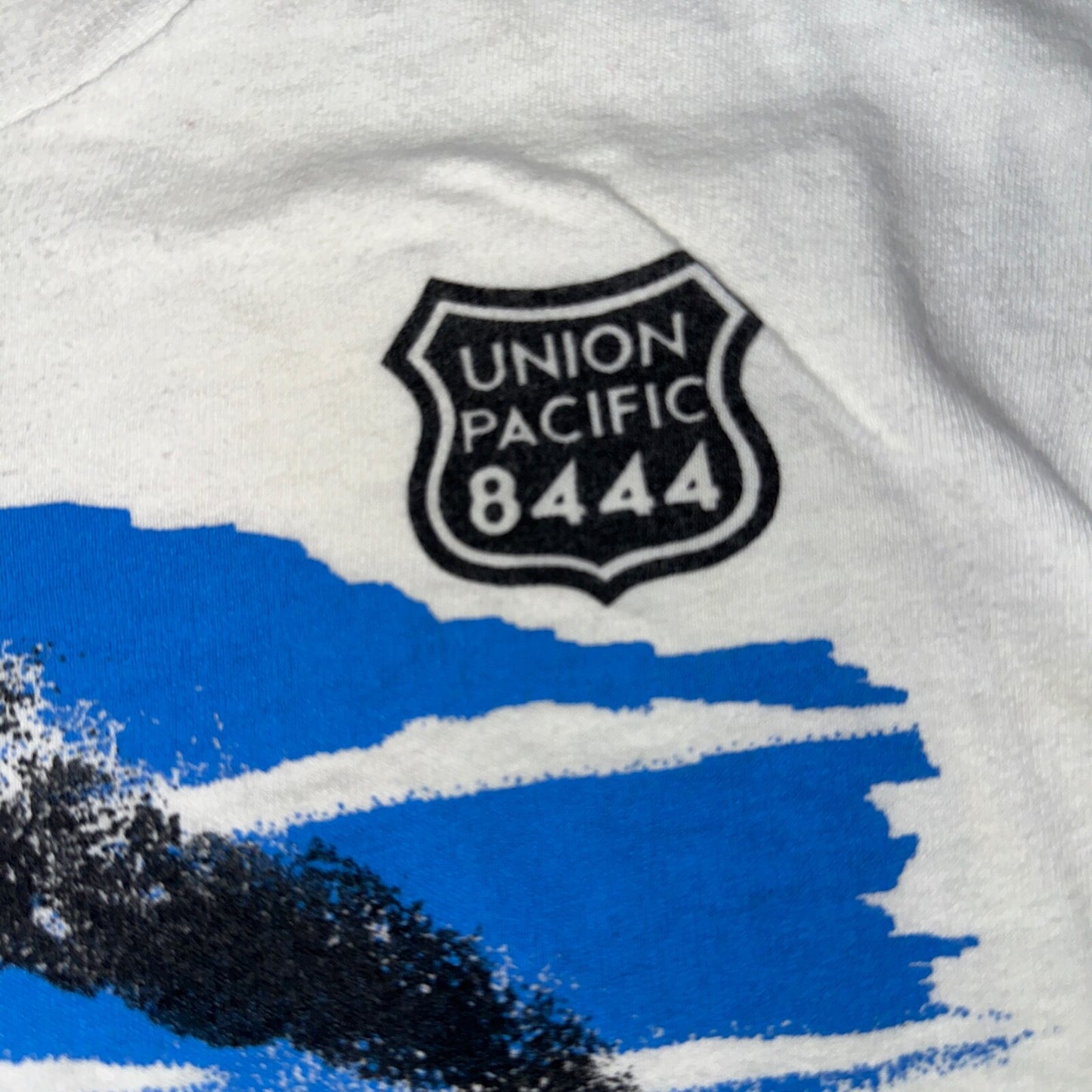 Union Pacific 70s USA VTG T Shirt Train 8444 Coast Stedman 1970s Graphic Cool
