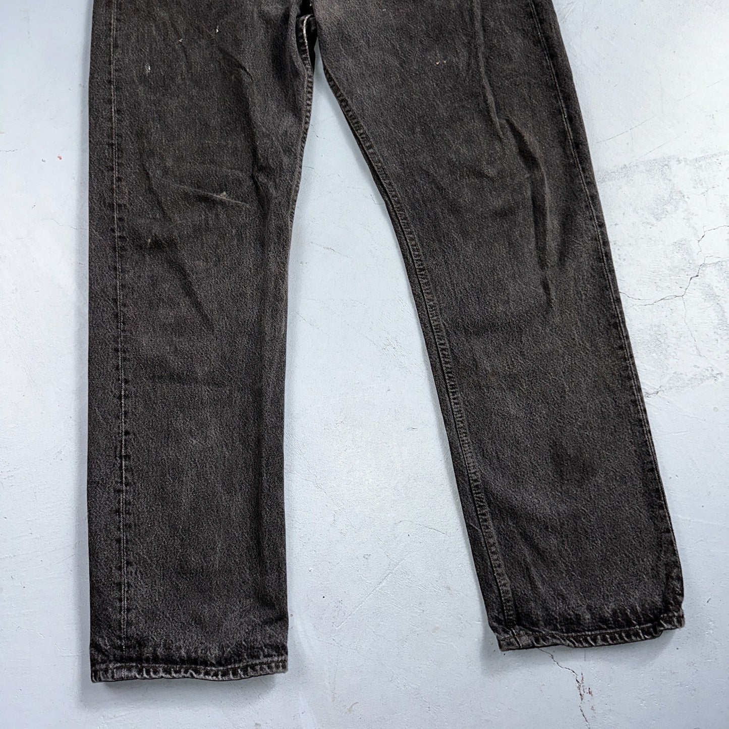 Levis 501 Vintage 80s USA XX Straight Leg Jeans Gray Light Wash 36x32 Act 34x30