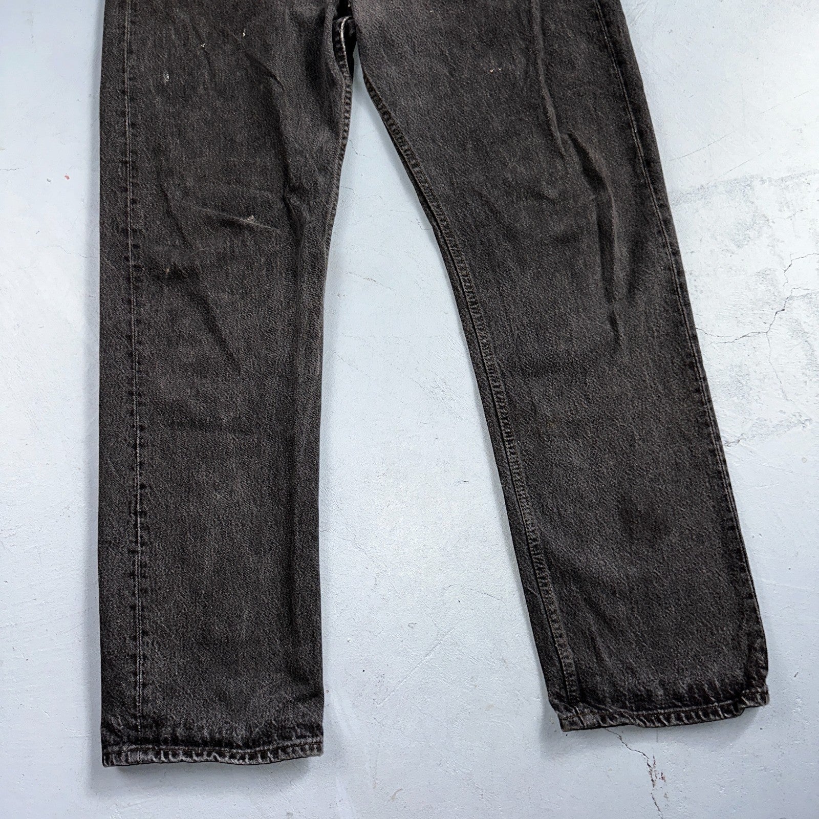 Levis 501 Vintage 80s USA XX Straight Leg Jeans Gray Light Wash 36x32 Act 34x30