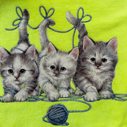 Cats XL Highlighter Vintage T Shirt Y2K Gildan Cute Animals Love Hipster Yarn