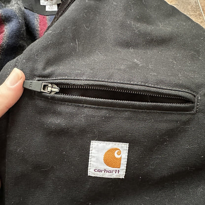 Carhartt Duck Detroit Jacket Men’s Size 3XLT CT103828 Black Hip Hop Rap Work VTG