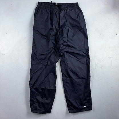 Nike VTG 90s Windbreaker Track Pants Ankle Zip Netted Blue 1990s Essential