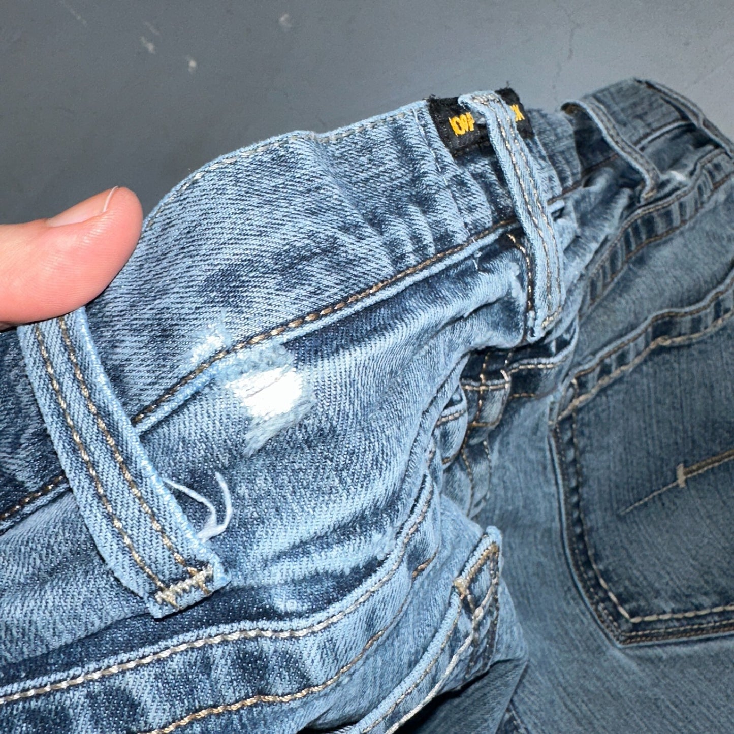 Ariat Rebar Jeans Men's 40x30 Blue M4 Low Rise DuraStretch Edge Boot Cut Western