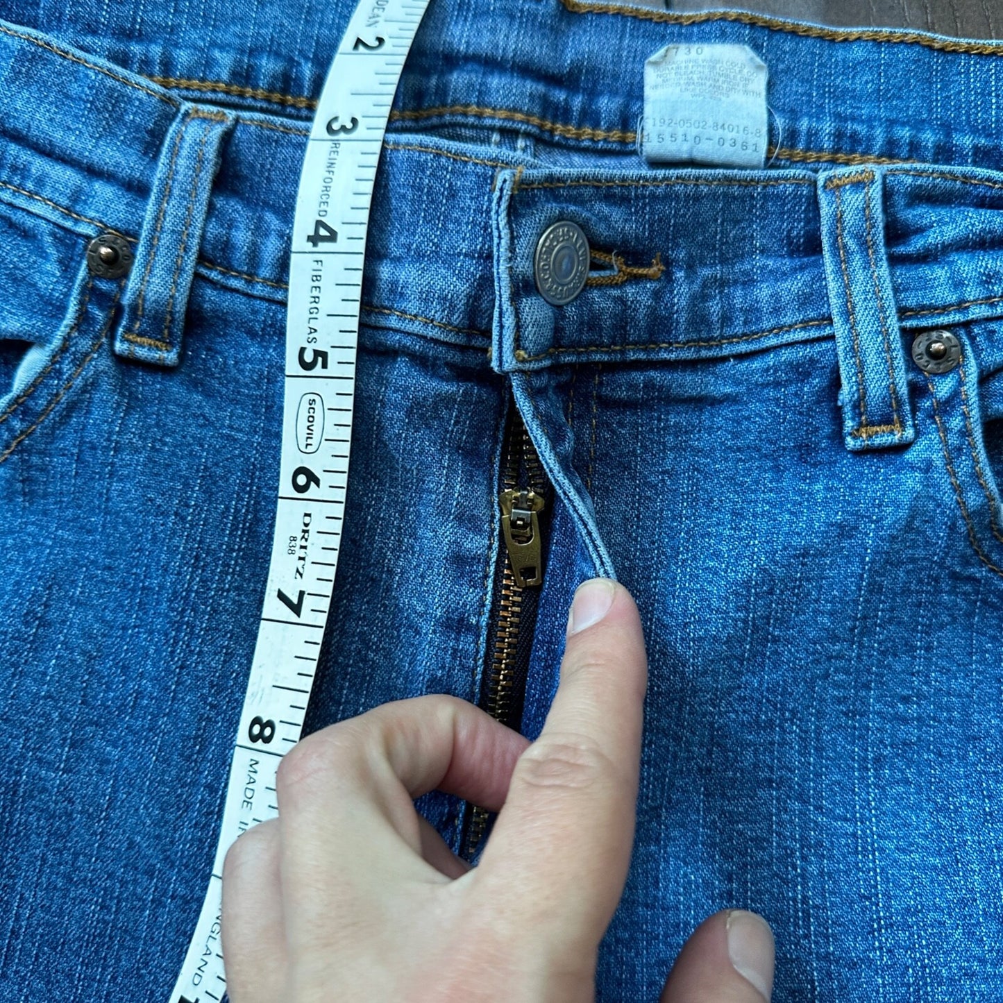 Vintage Levis 510 Jeans Womens 14 Blue Slim Fit Y2K Lower Rise Boyfriend 30x29