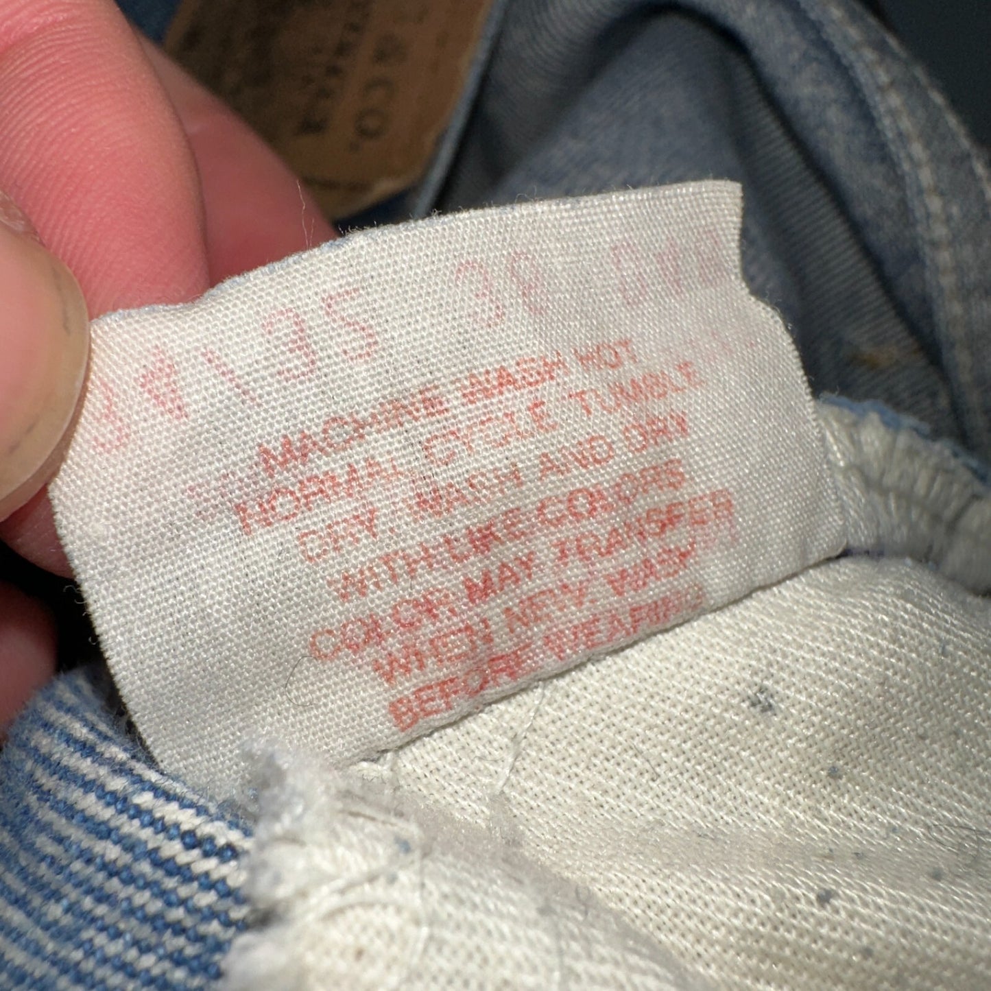 Levis 517 Vintage 90s Canada Orange Tab Bootcut Flare Blue Worn Jeans Act 33x30