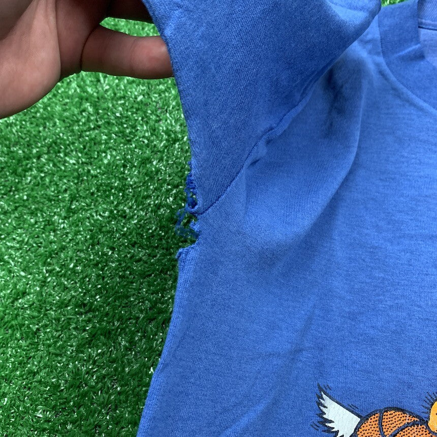 Vintage Nike T Shirt Mens Small Fowl Shot Owl Cartoon Basketball Jordan 90s