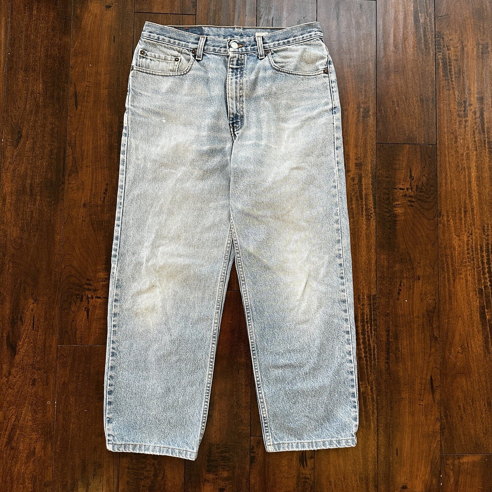 Levis Jeans Mens 34x30 Blue Relaxed Fit Straight Leg VTG 501 Denim Y2K 90s 32x26