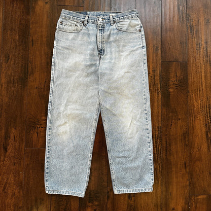Levis Jeans Mens 34x30 Blue Relaxed Fit Straight Leg VTG 501 Denim Y2K 90s 32x26