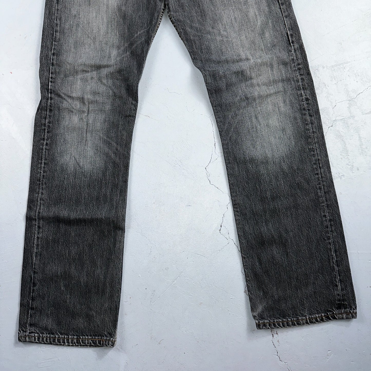 Levis 501 Vintage Y2K XX Straight Leg Jeans Black Light Wash 34x34 Act 33x33