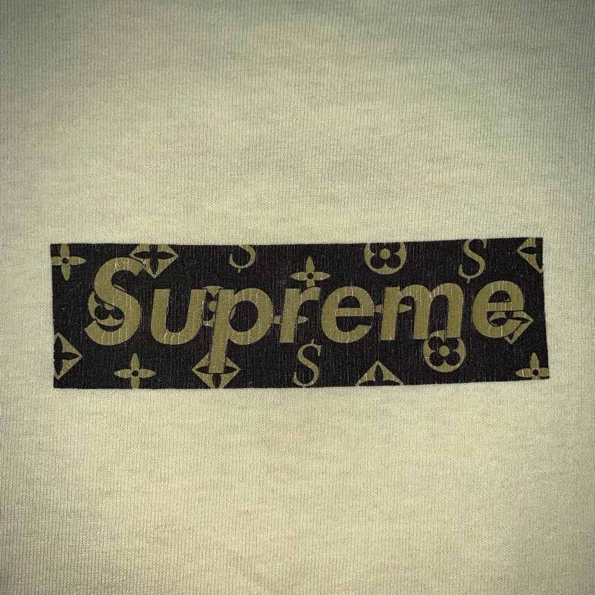OG 2000 Supreme Louis Vuitton LV Monogram Box Logo T Shirt 100% Authentic VTG