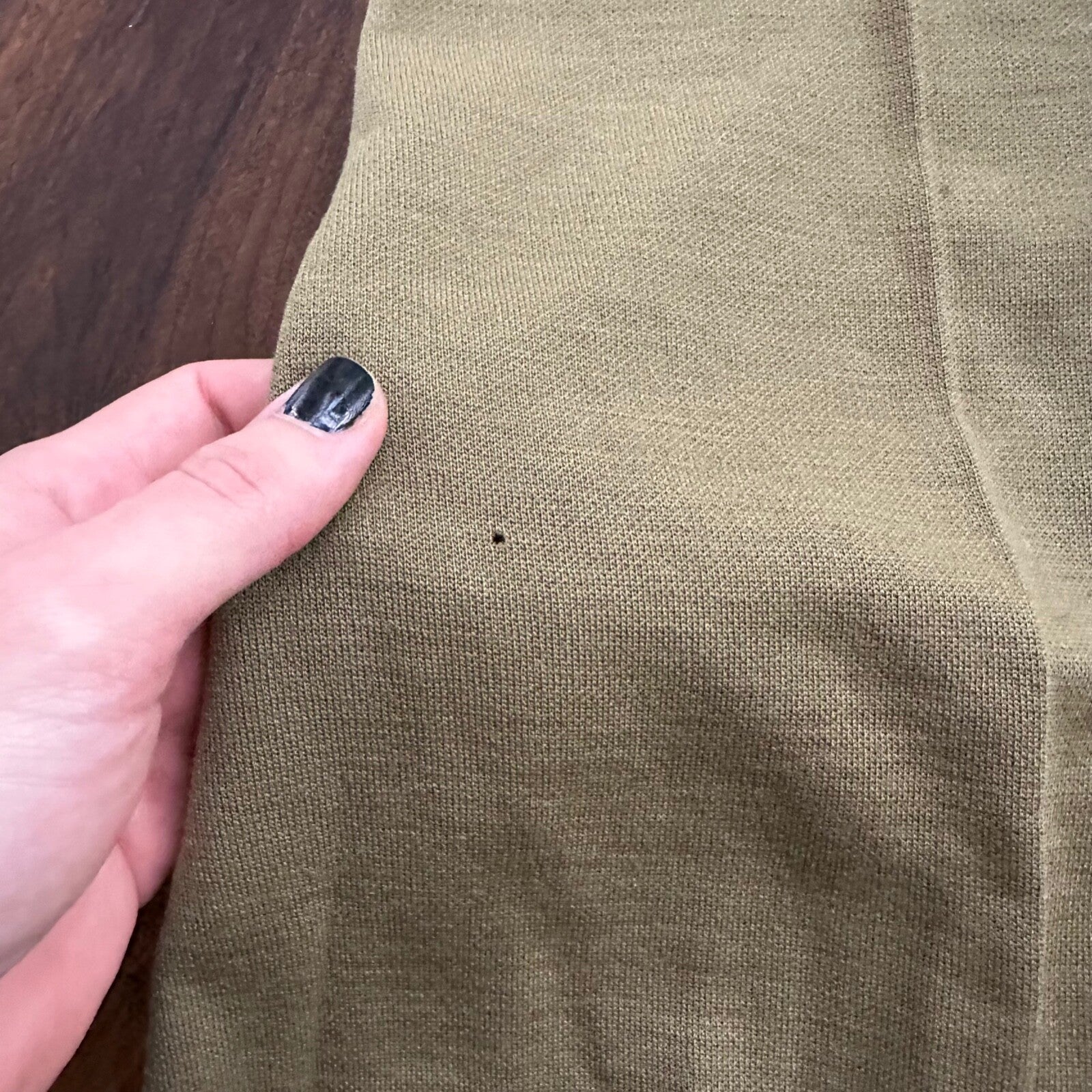 Vintage USA Rockabilly Womens Shorts Disco Wool? 70s 80s Church Funky Green Army