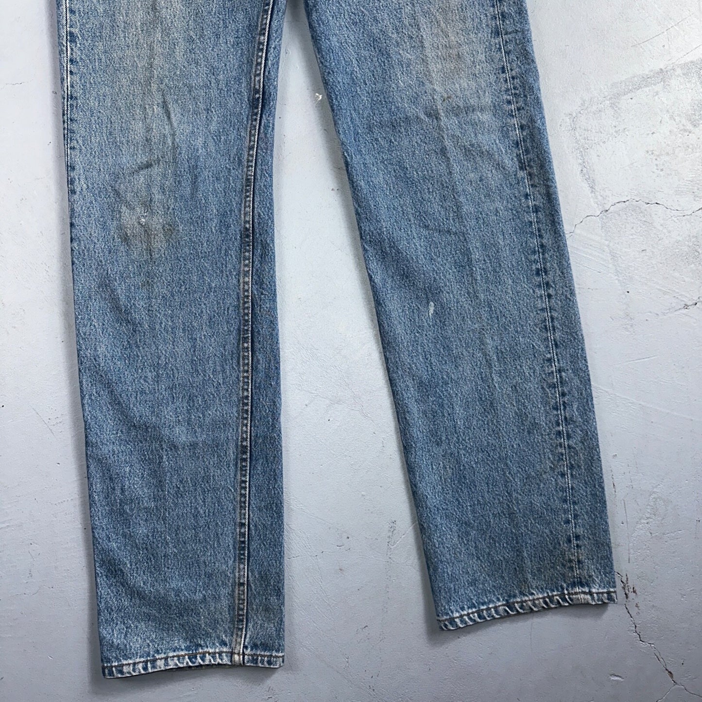 Levis 501 Vintage 90s USA XX Straight Leg Jeans Blue Light Wash 34x36 Act 32x35