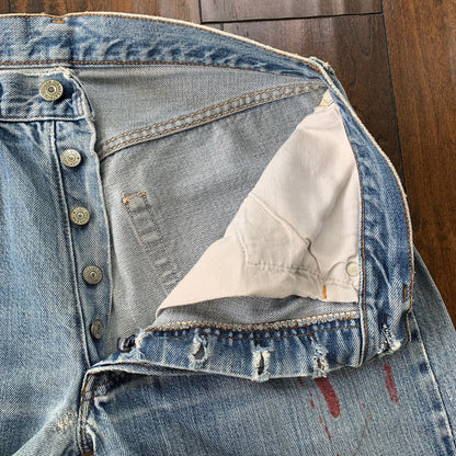Levis Vintage 80s Redline Selvedge USA 501 XX Jeans 66 70s Act 30x27