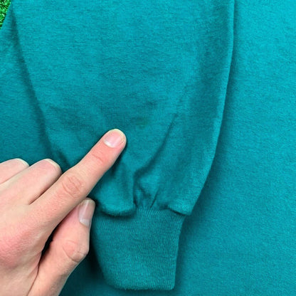 Vintage Nike T Shirt USA Rare Single Stitch Blank Green 90s Essential Basic Lot