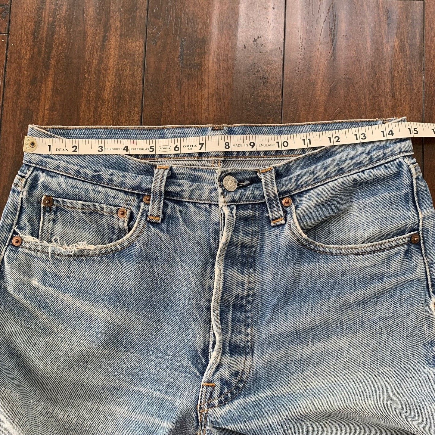 Levis Vintage 80s Redline Selvedge USA 501 XX Jeans 66 70s 32x34 Act 30x26