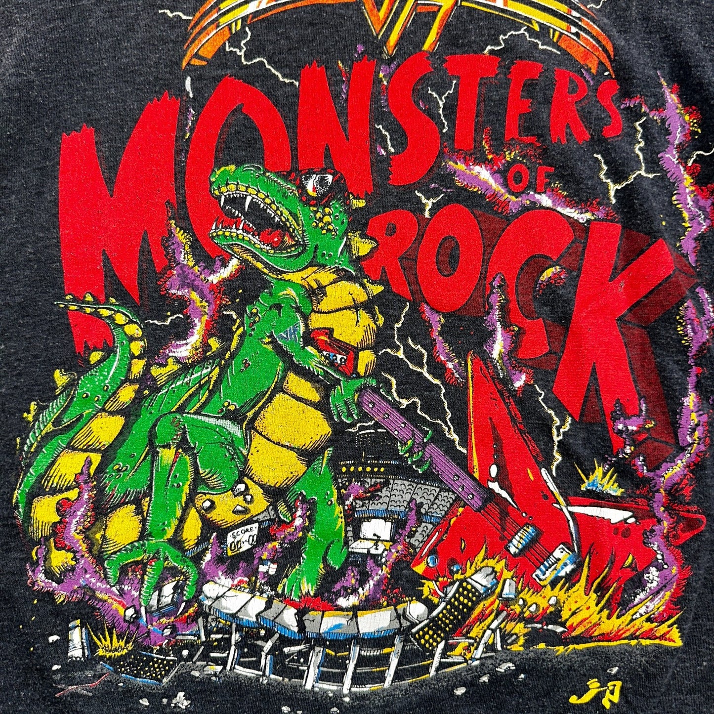 VTG Van Halen Monsters Rock Tour Shirt 1988 Single Stitch Tank Top Concert 80s