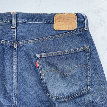 Levis 501 Vintage 80s Redline Selvedge USA XX Jeans Med Wash 42x34 Act 39x31
