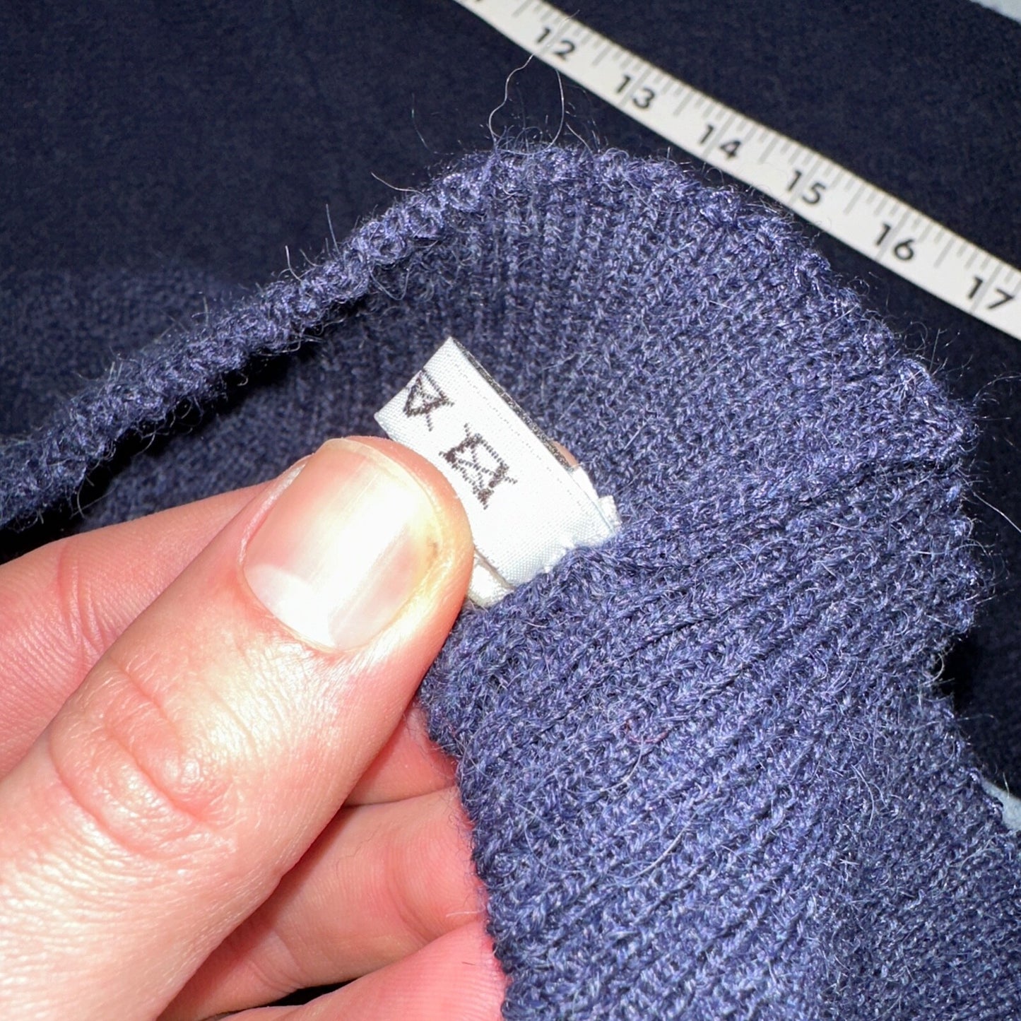 Lemmermayer Blue Sweater 100% Alpaca Cardigan Austria Maus & Hoffman Size 44 VTG