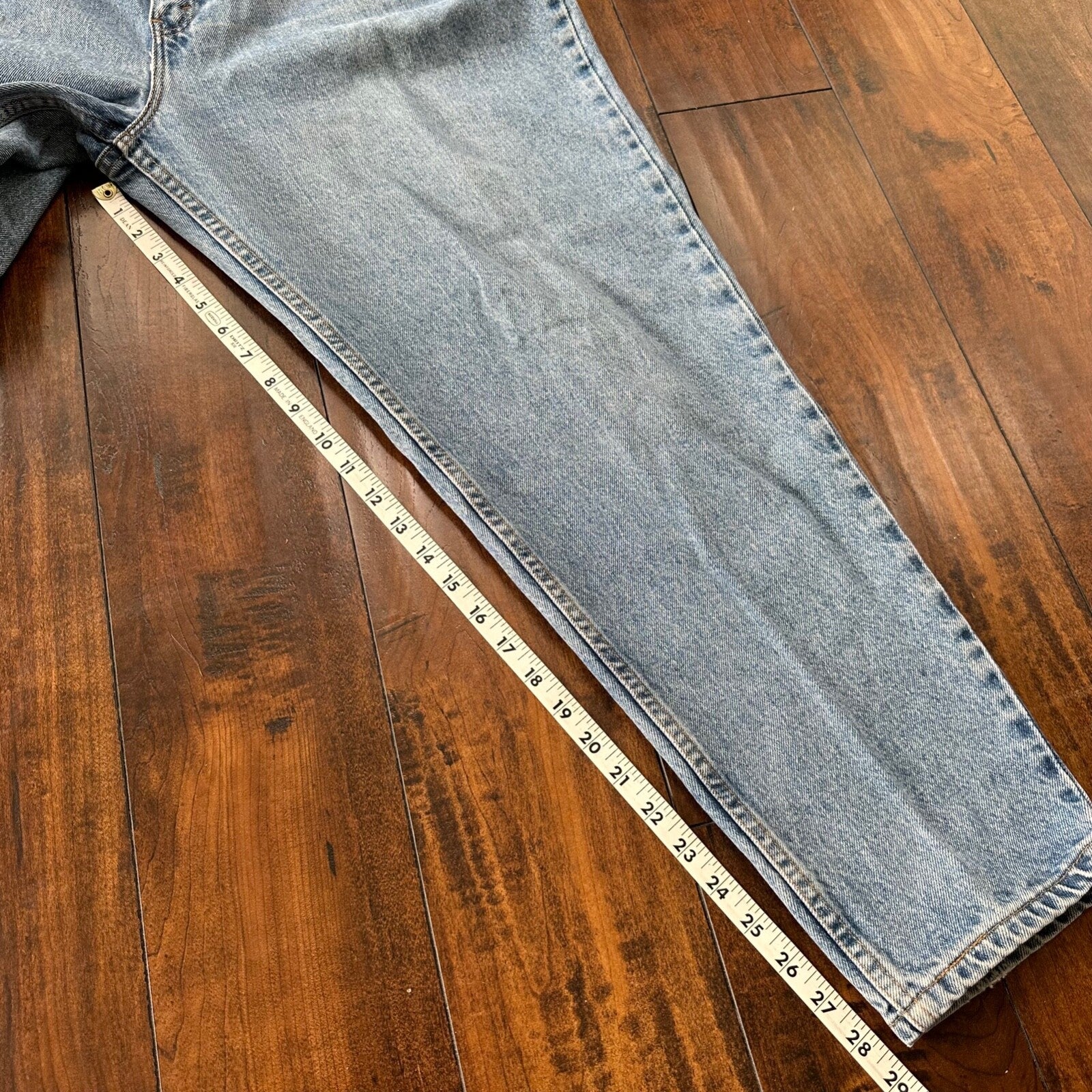 Levis 550 Jeans VTG Womens High Rise Light Wash Relaxed Tapered 90s USA 35x28