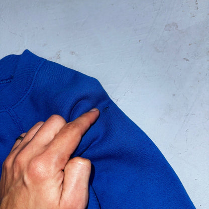 1990s VTG Hanes Sport Blank Sweatshirt XL Blue Made In USA Crewneck Basic