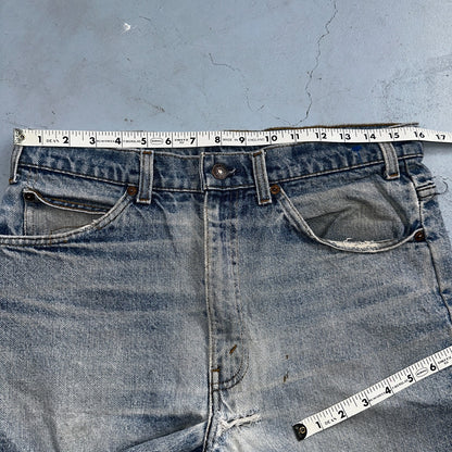 Levis 517 Vintage 80s USA Orange Tab Bootcut Flare Blue Worn Jeans Act 32x27