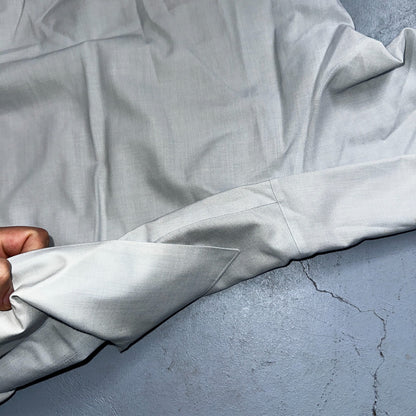 1973 US Army Vietnam War Men Blue Button Long Sleeve Shirt 16 DSA-100 1970s 70s