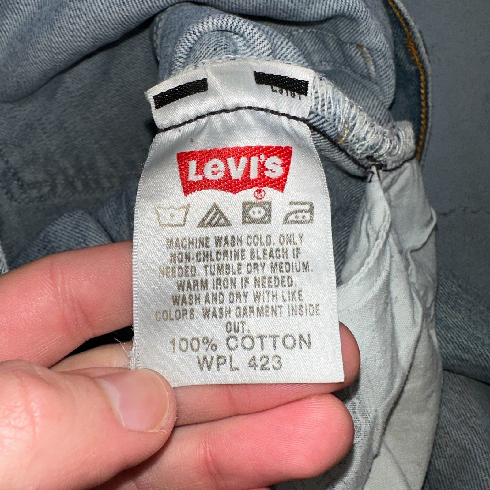 Levis 501 Vintage Y2K XX Straight Leg Jeans Blue Light Wash 35x34 Act 34x34