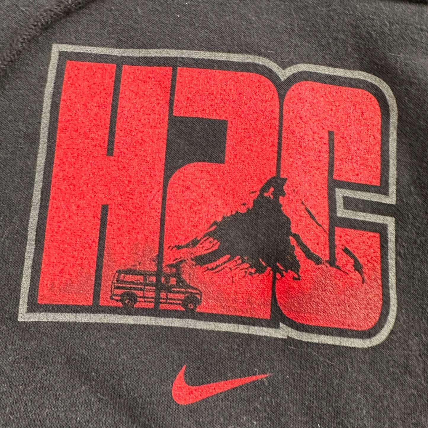 Nike Team Hood to Coast H2C Swoosh Hoodie Sweatshirt 2000s Center Swoosh Y2K