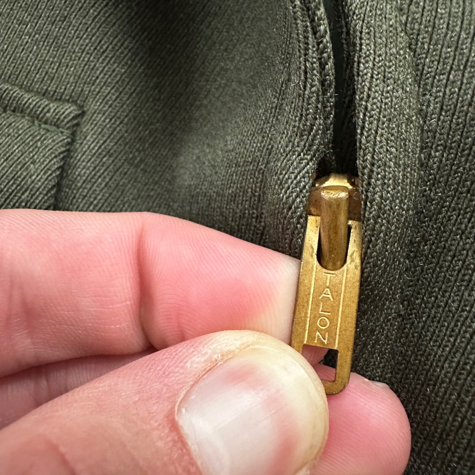 WWII Nurse Uniform Green Wool Cropped 1940s Vintage Jacket Air Force USA Talon