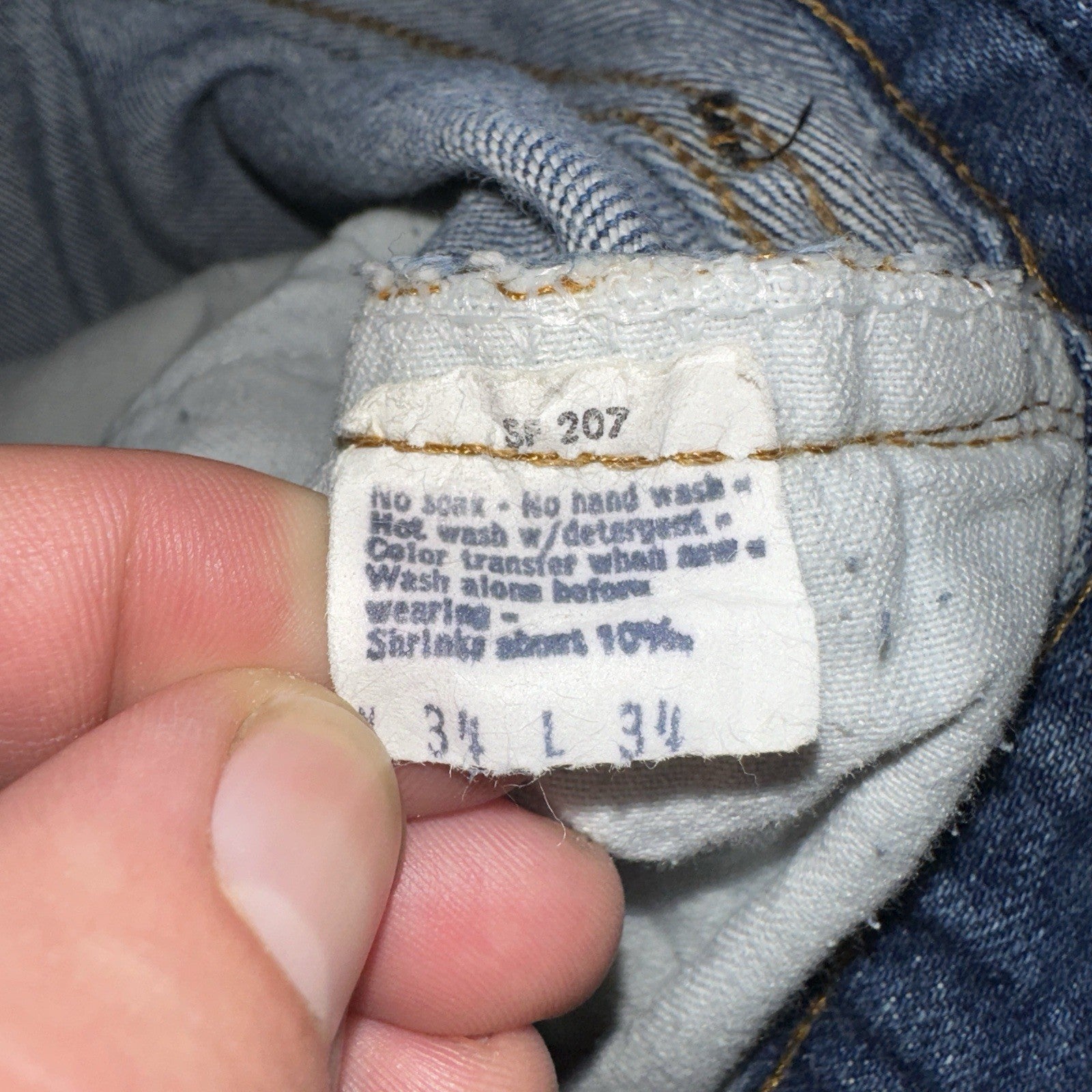 Levis 501 Vintage 80s Redline Selvedge USA XX Jeans Med Wash 34x34 Act 31x31