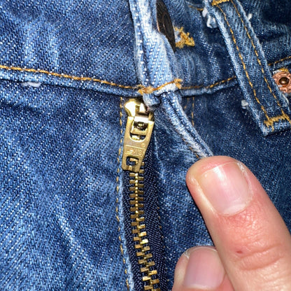 Levis 505 Vintage 90s Orange Tab Jeans Blue Med 501 Wash 33x34 Act 31x33