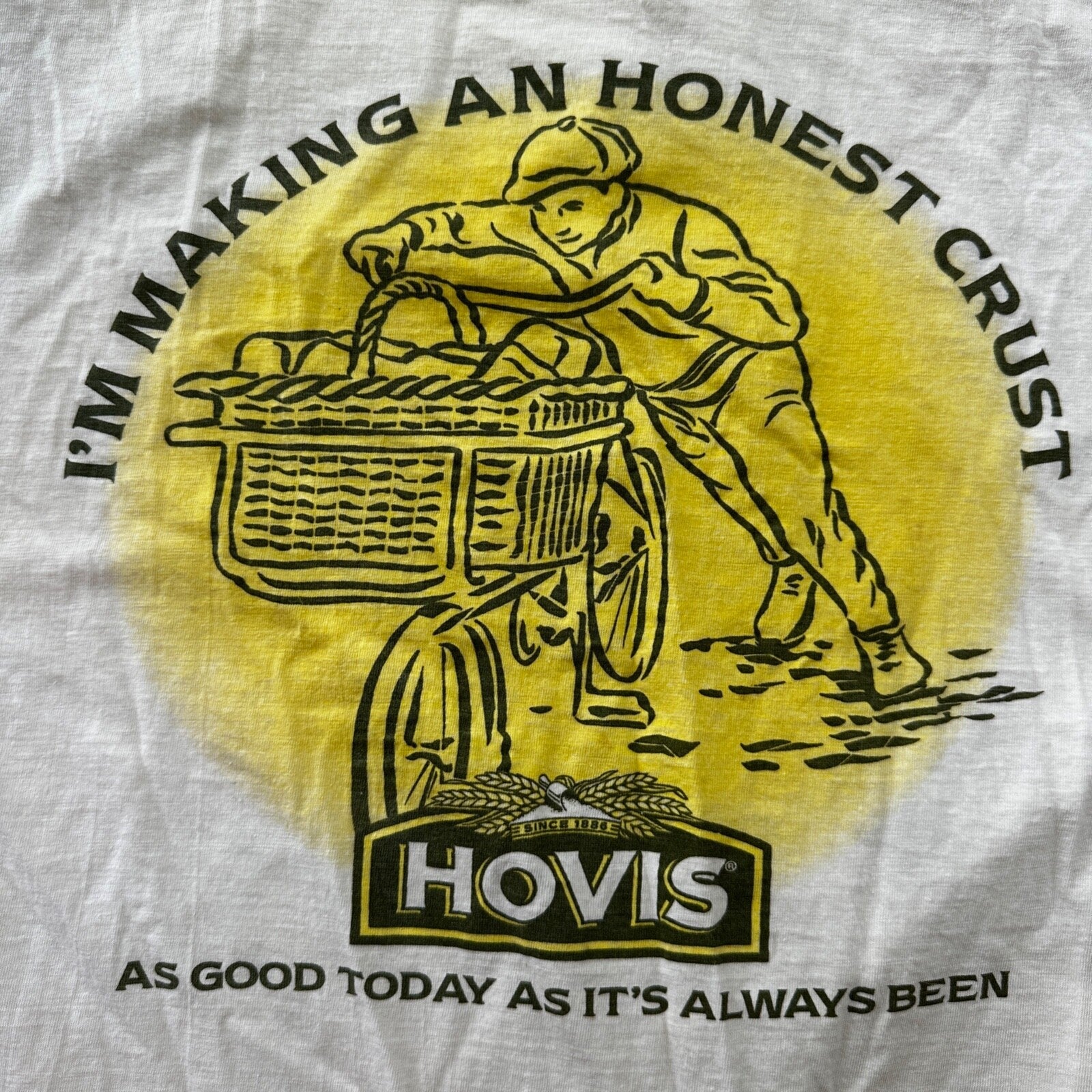 Hovis Vintage T Shirt Farm Bread Bakery Cooking 80s 90s Single Stitch Work