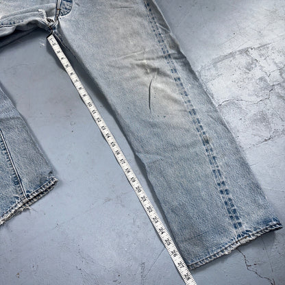 Levis 501 Vintage 80s Redline Selvedge USA XX Jeans Light Wash 38x32 Act 34x27