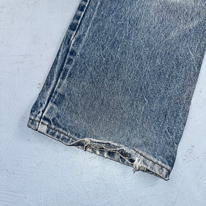 Levis 517 Vintage 80s USA Orange Tab Bootcut Flare Blue Worn Jeans Act 32x27