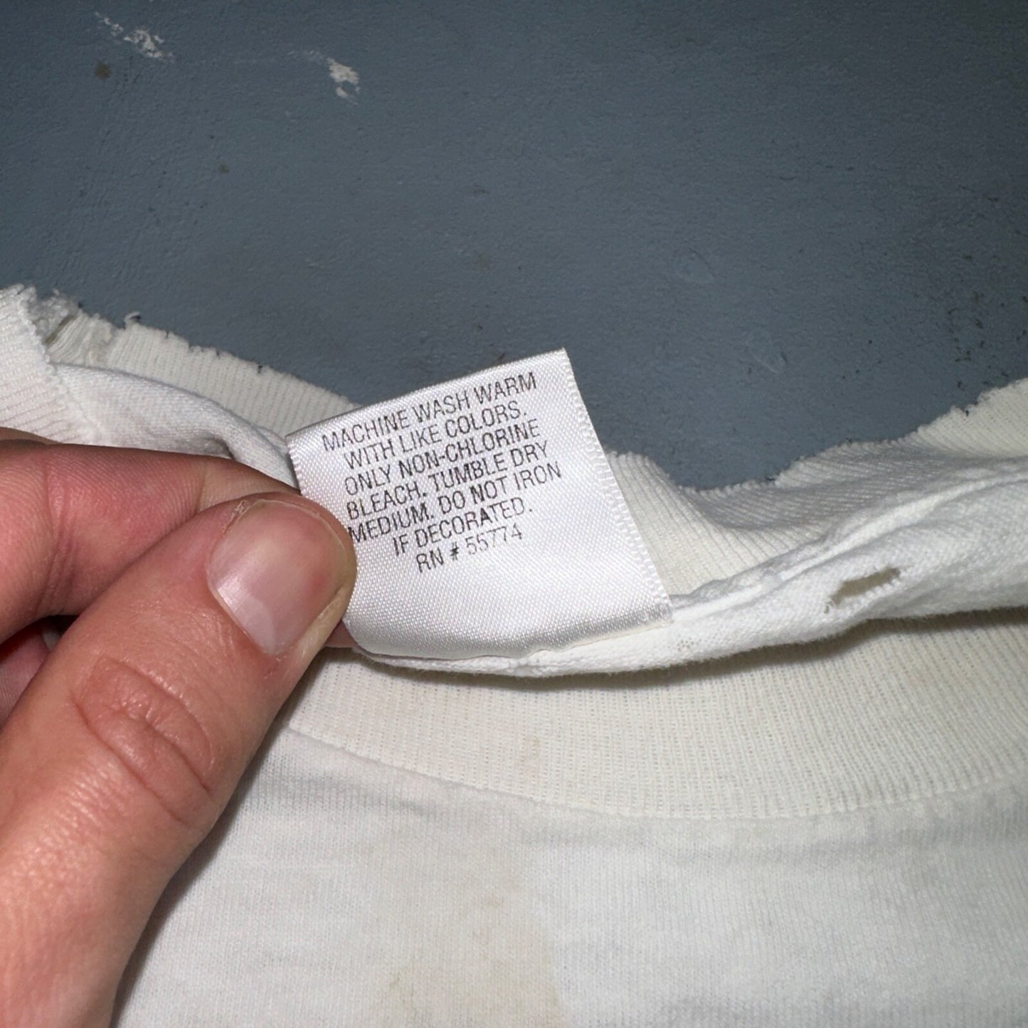 Superman Concrete Man Funny VTG T Shirt 90s USA Spin Off Marvel Construction Rap