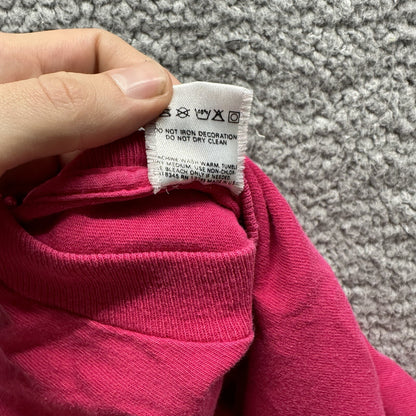 Vintage Pink T Shirt Mens 90s Blank Essential Lot Rap Single Pocket Selvedge