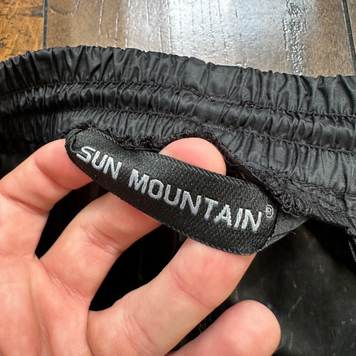 Sun Mountain Pants Womens Size Small Black Nylon Golf Vintage Waterproof