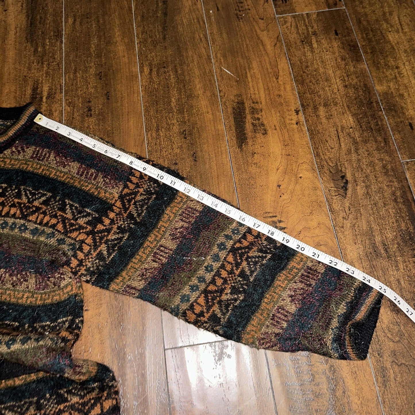 Icelandic style Alpaca wool sweater Vintage 80s 90s Artexo Pattern Crazy Cool