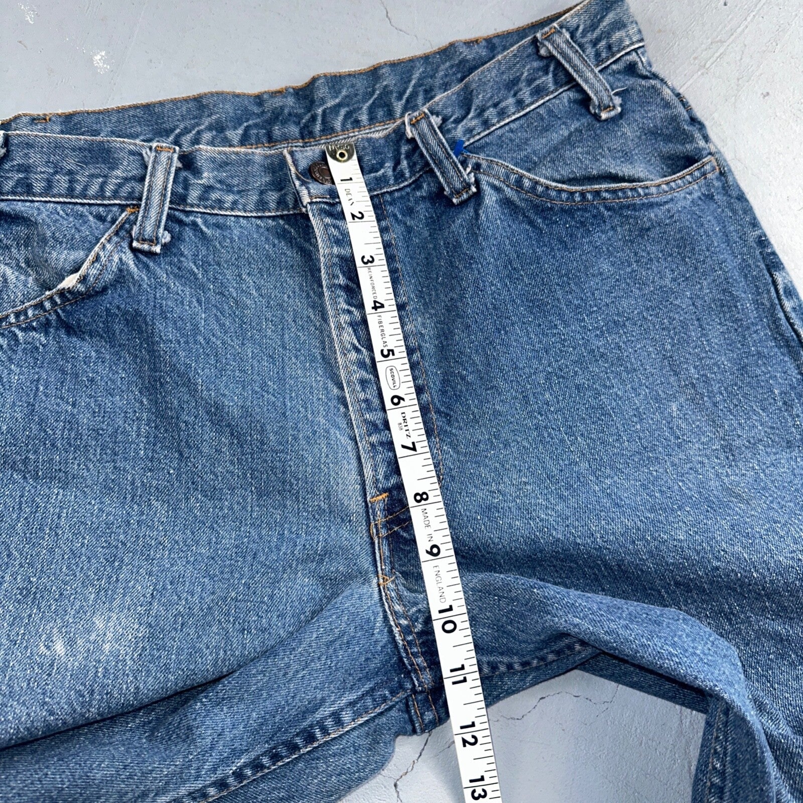 Levis 684 Vintage 70s USA Orange Tab Bootcut Flare Blue Bell Bottom Jeans 34x32