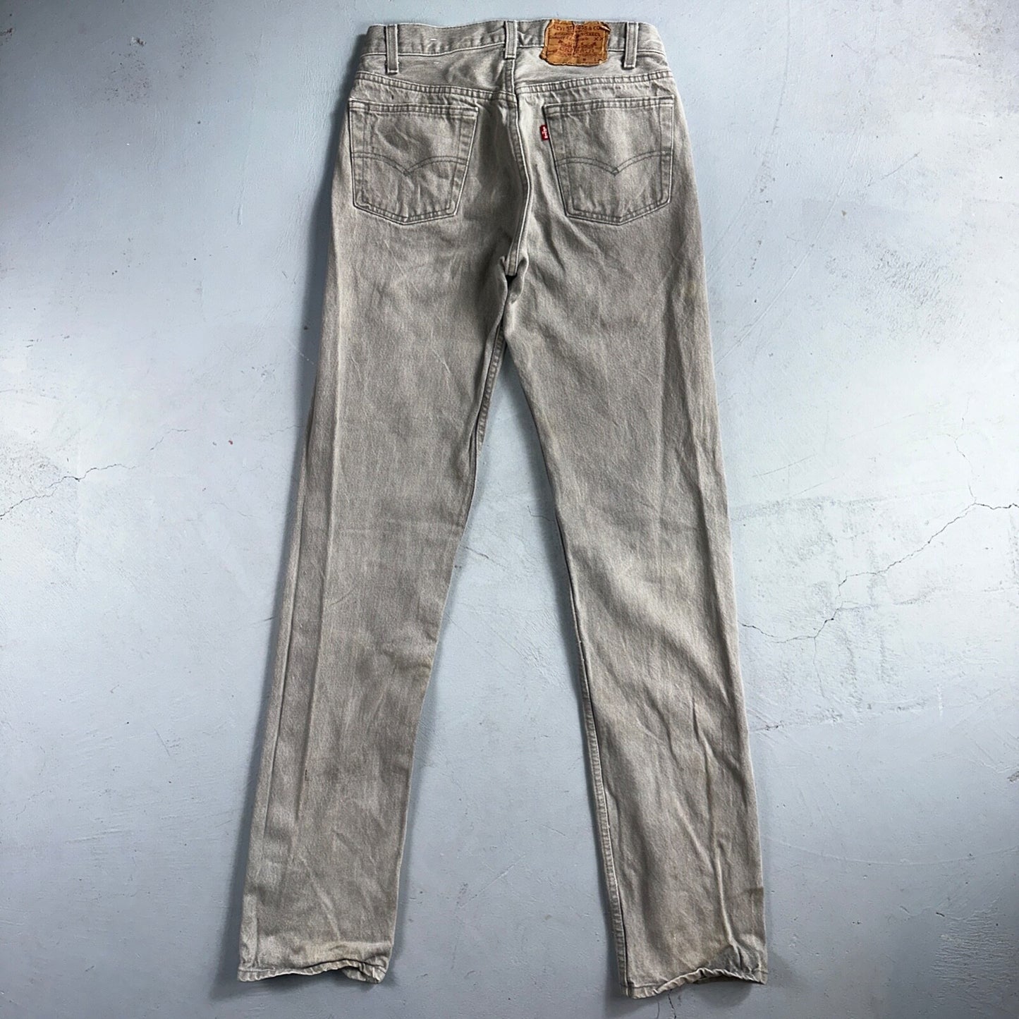 Levis 501 Vintage 90s USA XX Straight Leg Jeans Gray Med Wash 30x36 Act 28x34