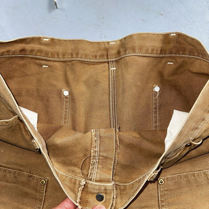 Carhartt 1989 VTG Double Knee Carpenter 80s Pants USA B01 Brown 42x32 Act 40x30