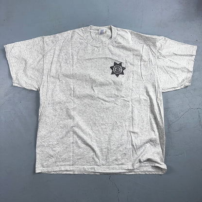 Polk County Sheriffs Bed Breakfast Funny VTG T Shirt 90s JERZEES Prison Police