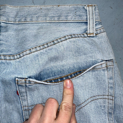 Levis 501 Vintage 80s Redline Selvedge USA XX Jeans Light Wash 1980s Act 30x29