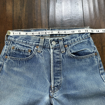 Levis Vintage 80s Redline Selvedge USA 501 XX Jeans 66 70s Light 27x36 Act 25x27